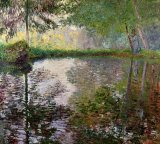 Claude Monet - The Lake at Montgeron painting