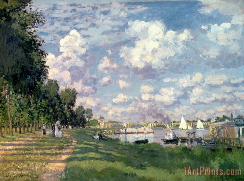 Claude Monet The Marina at Argenteuil Art Painting
