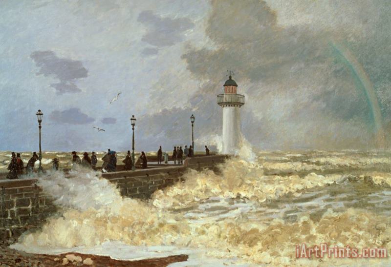 Claude Monet The Quay at Le Havre Art Print