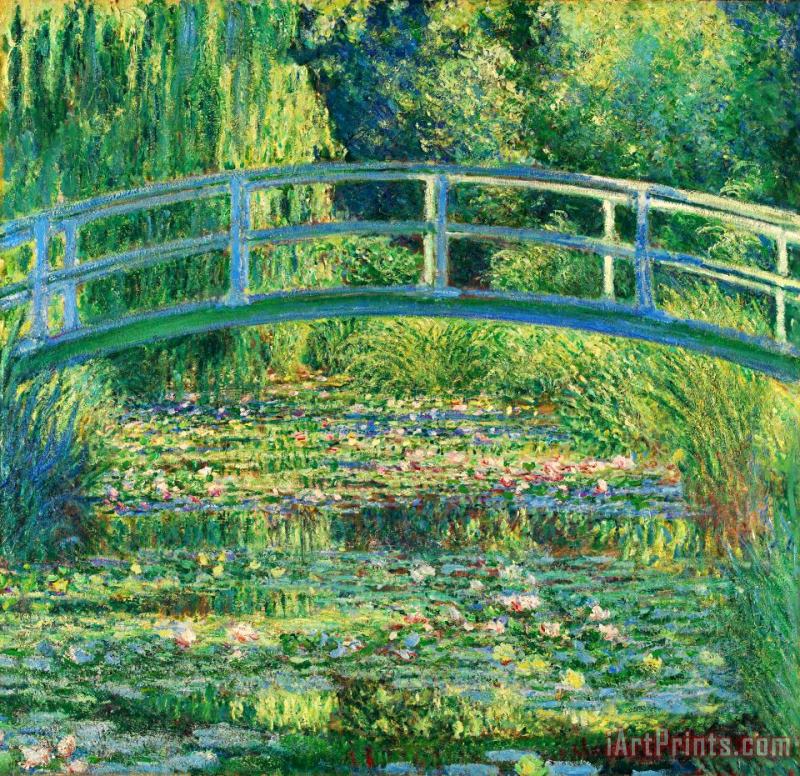Claude Monet The Waterlily Pond With The Japanese Bridge Art Painting