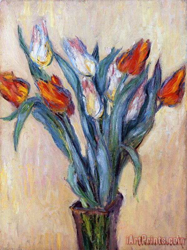 Claude Monet Tulips Art Painting