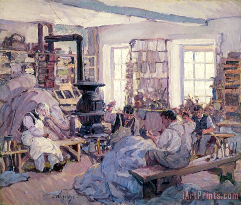 Clifford Warren Ashley Corner of The Sail Loft, 1915 Art Painting
