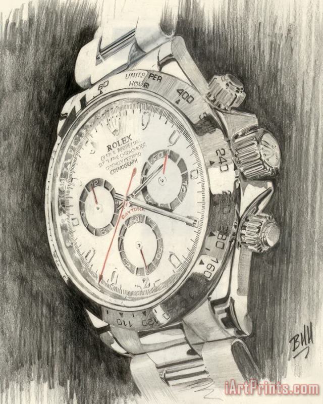 Collection Rolex Daytona Drawing Art Print