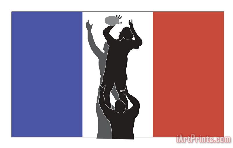 Rugby France painting - Collection 10 Rugby France Art Print