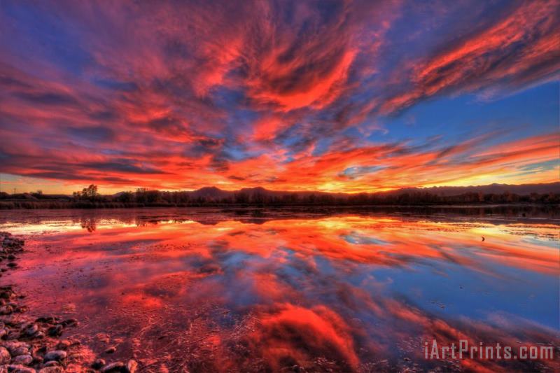 Collection 14 Ponds of Fiery Art Print