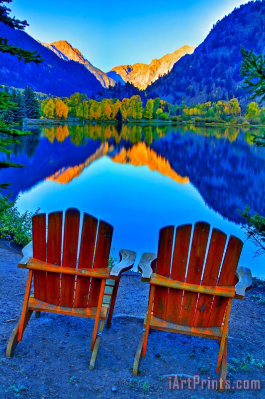 Collection 14 Two Chairs in Paradise Art Painting