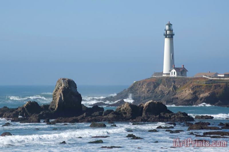 Pigeon Point Lighthouse painting - Collection 6 Pigeon Point Lighthouse Art Print