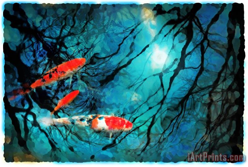 Collection 8 Moon light swim Art Painting