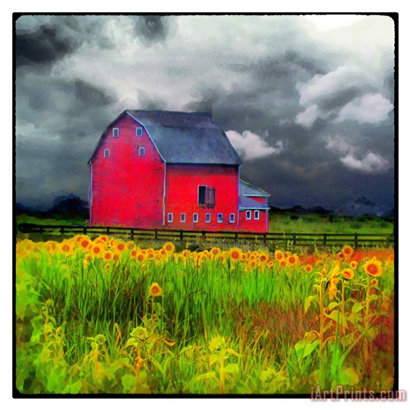Collection 8 Red barn Art Painting
