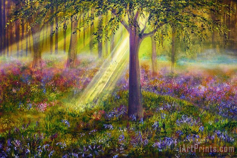 Collection 9 Bluebell Woods Art Painting