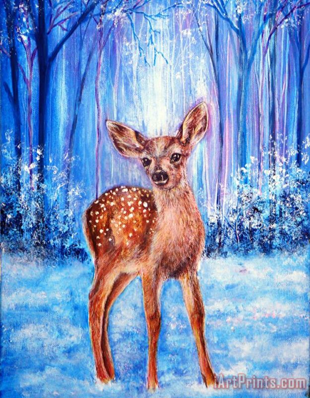 First Winter painting - Collection 9 First Winter Art Print