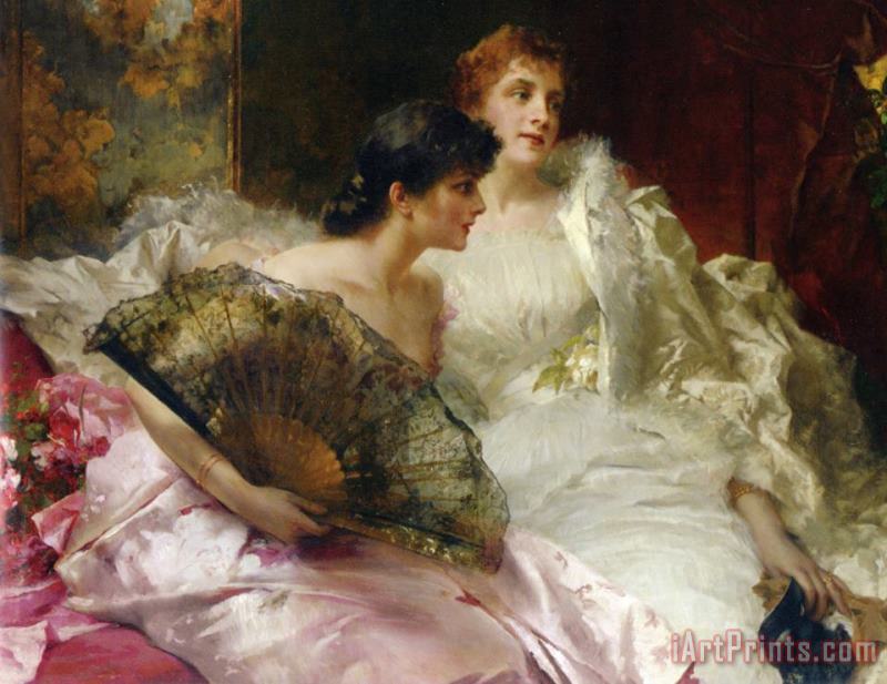 After The Ball painting - Conrad Kiesel After The Ball Art Print