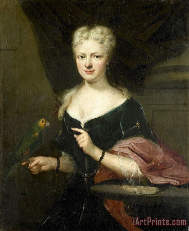 Cornelis Troost Portrait of Maria Magdalena Stavenisse, Wife of Jacob De Witte of Elkerzee, Councilor of Zierikzee Art Painting