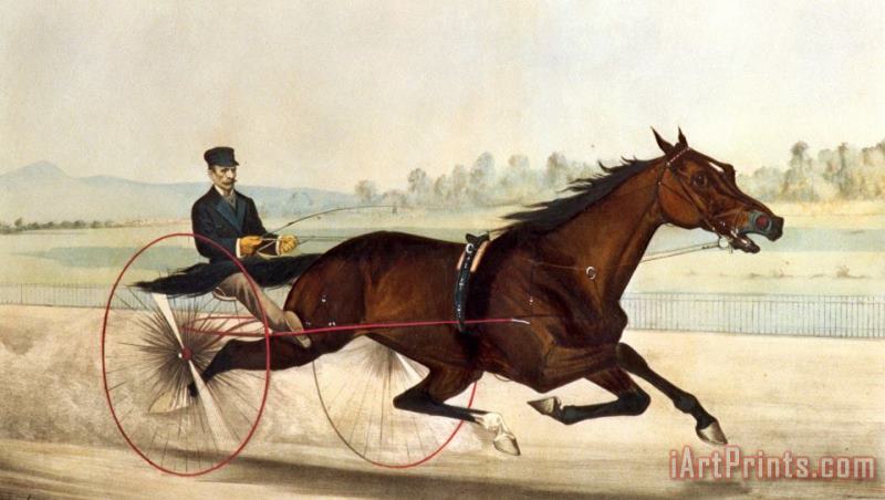 Currier and Ives The King Of The Turf Art Painting