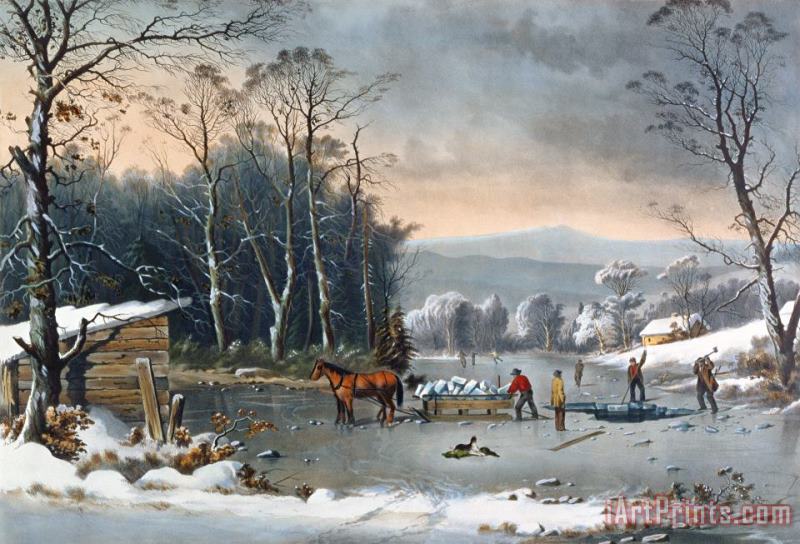 Currier and Ives Winter in the Country Art Print