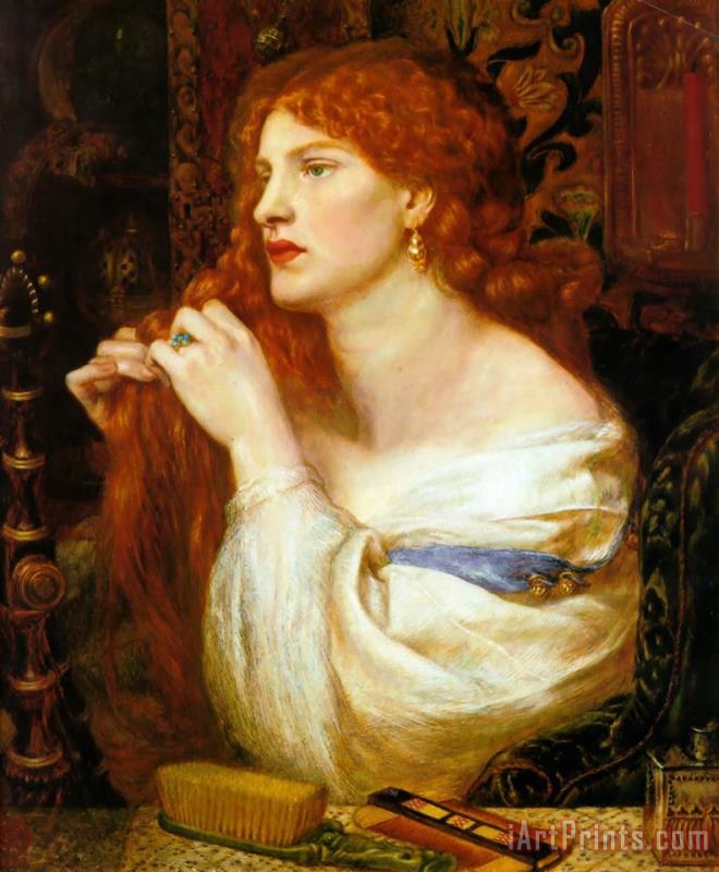 Dante Gabriel Rossetti Fazio's Mistress Art Painting