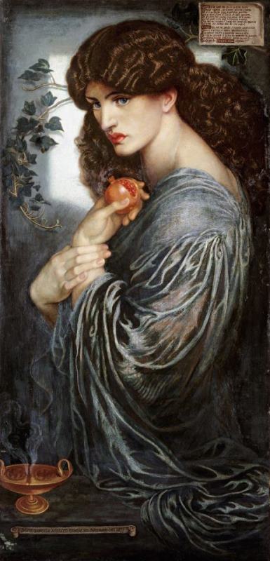 Proserpine, 1874 painting - Dante Gabriel Rossetti Proserpine, 1874 Art Print