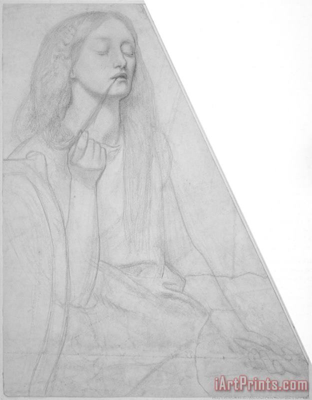 Dante Gabriel Rossetti The Return of Tibullus to Delia Study for Delia Art Painting