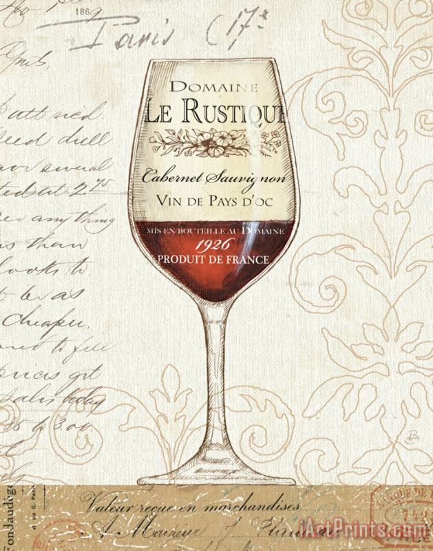 Daphne Brissonnet Wine by The Glass I Art Print