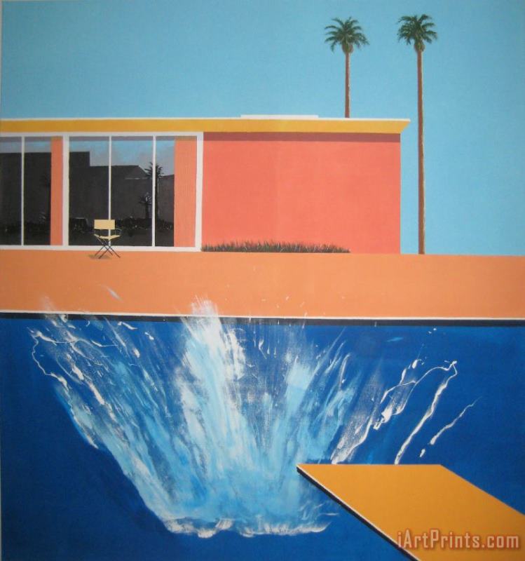 Splash painting - David Hockney Splash Art Print