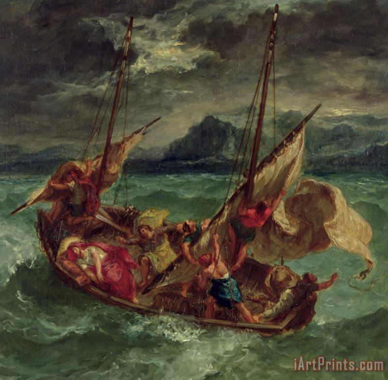 Delacroix Christ on the Sea of Galilee Art Print