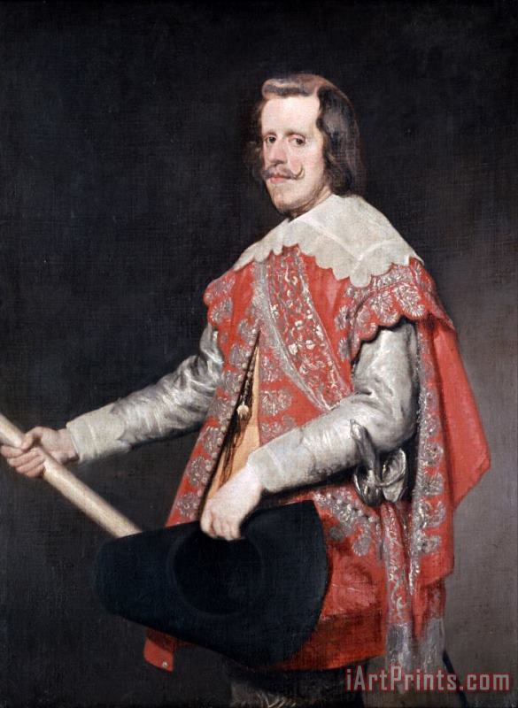 Philip Iv, King of Spain painting - Diego Rodriguez de Silva y Velazquez Philip Iv, King of Spain Art Print