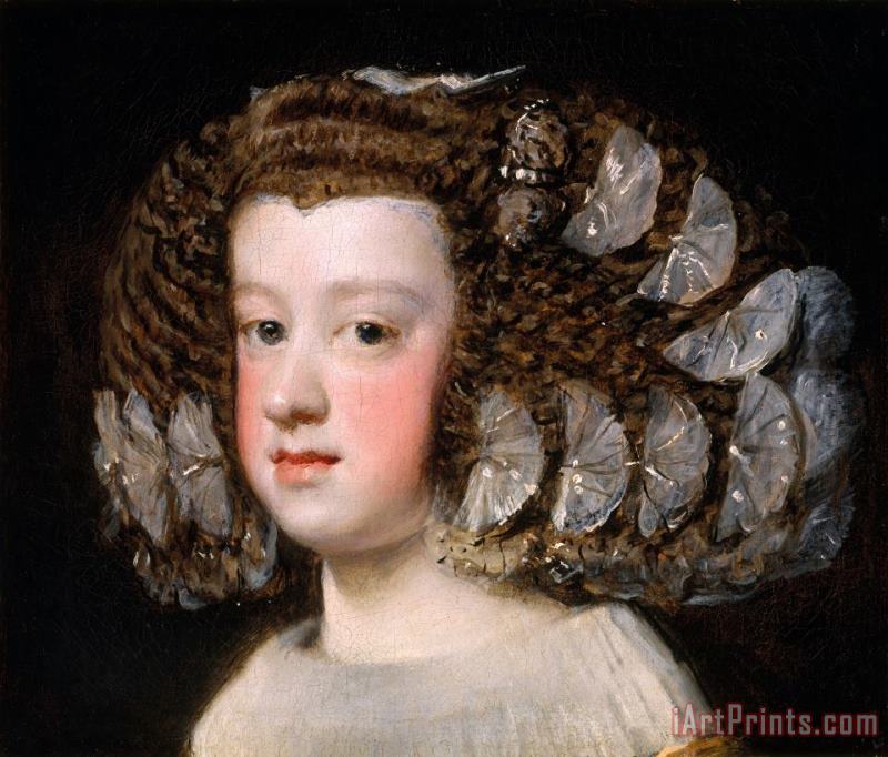 Diego Velazquez Maria Teresa, Infanta of Spain Art Painting