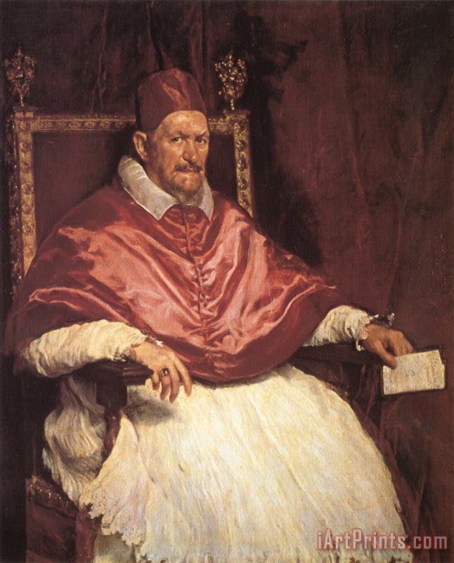 Diego Velazquez Portrait of Pope Innocent X 1650 Art Print
