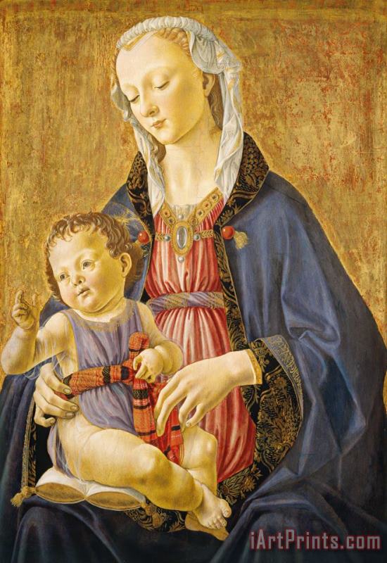 Madonna And Child painting - Domenico Bigordi Domenico Ghirlandaio Madonna And Child Art Print