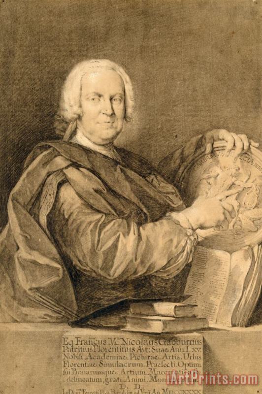 Domenico Ferretti Portrait of Cavaliere Francesco Maria Niccolo Gabburri Art Print
