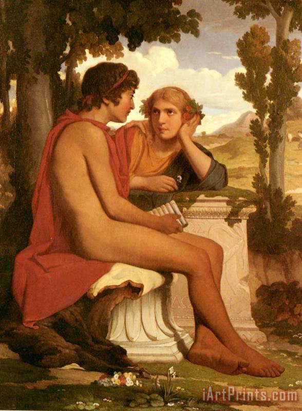 Daphnis And Cloe painting - Dominique Louis Papety Daphnis And Cloe Art Print
