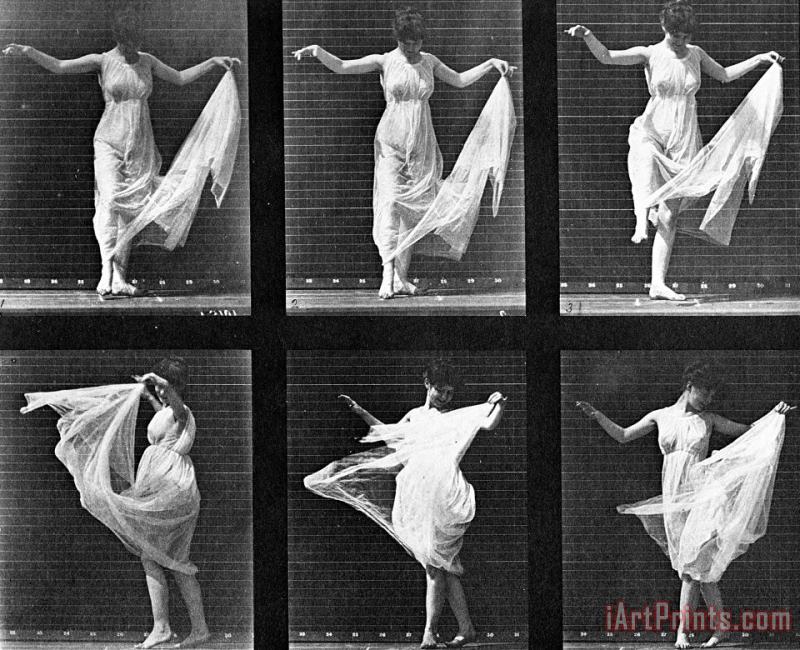Eadweard Muybridge Dancing Woman Art Painting