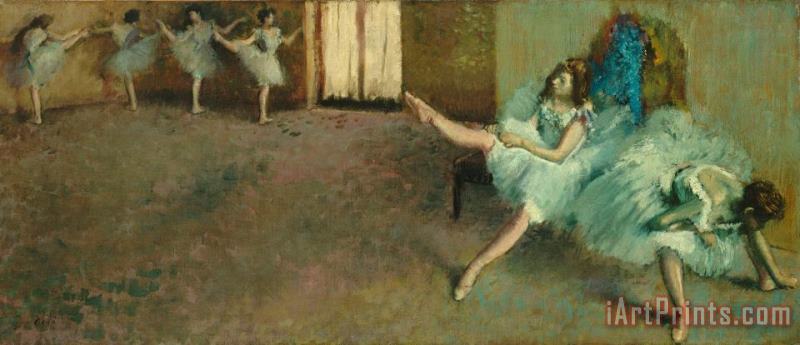 Edgar Degas Before The Ballet Art Print