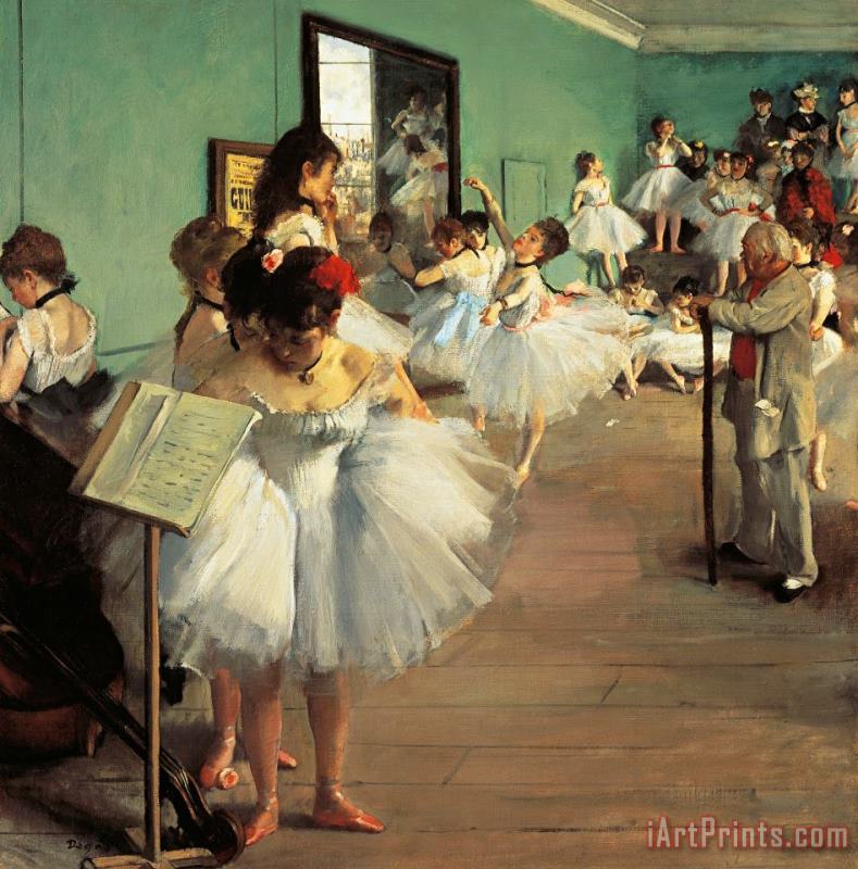 Edgar Degas Dance Examination Art Print