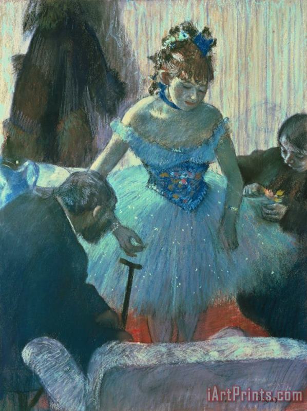 Edgar Degas Dancer in her dressing room Art Painting