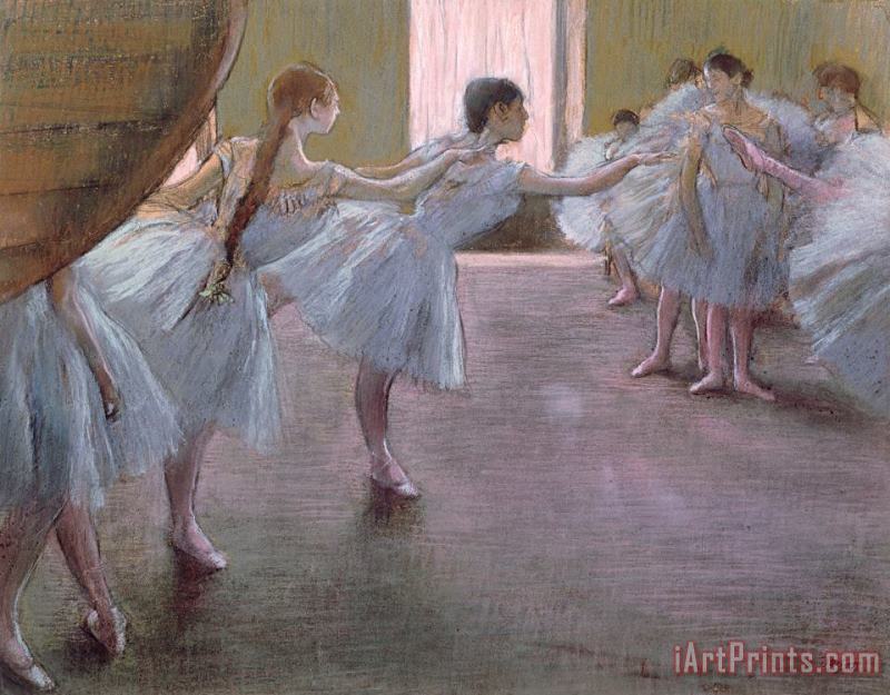 Edgar Degas Dancers at Rehearsal Art Print