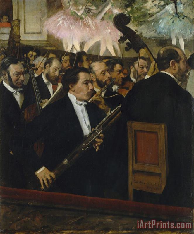 Edgar Degas L'orchestre De L'opera Desire Dihau (1833 1909), Basson Art Print