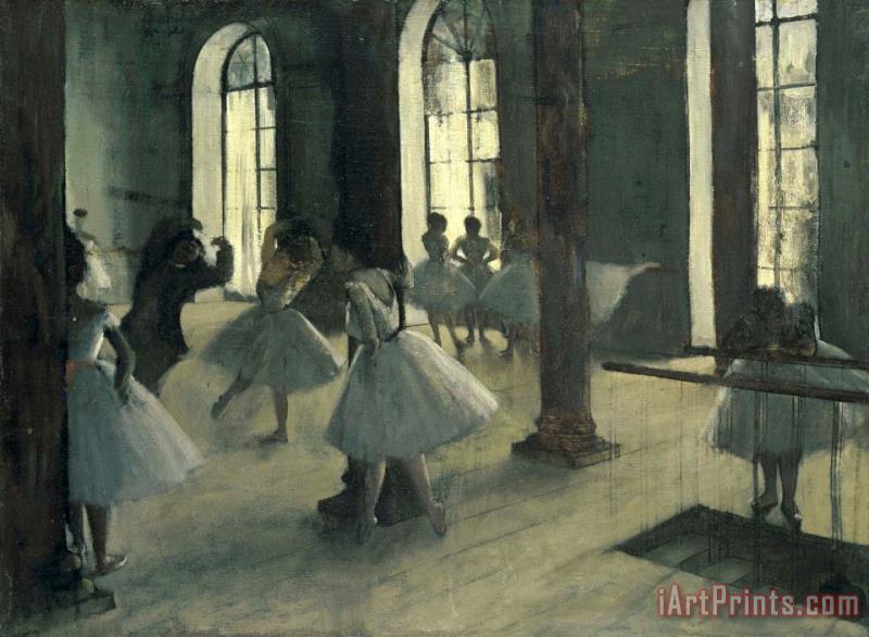 Edgar Degas La Repetition Au Foyer De La Danse Art Painting