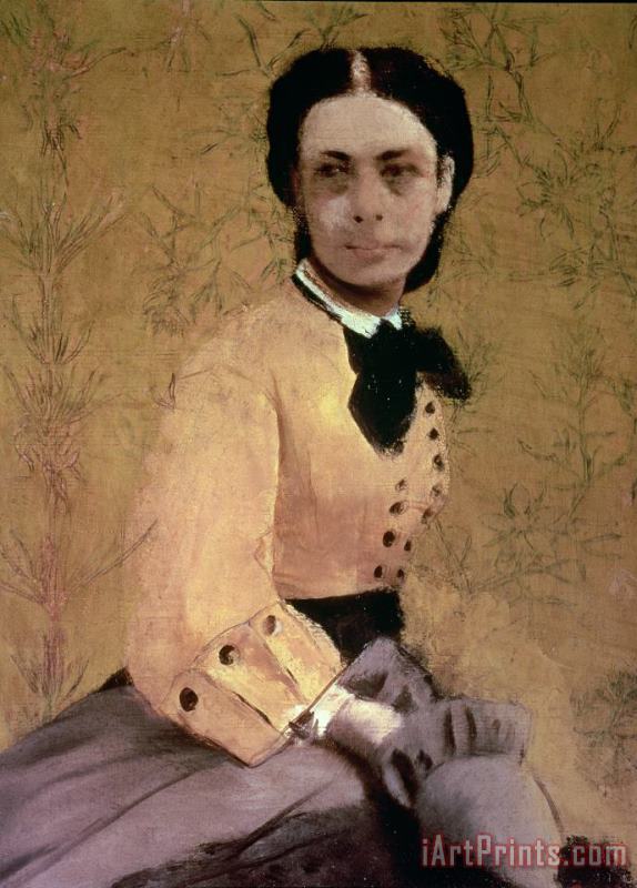 Edgar Degas Portrait of Princess Pauline de Metternich Art Painting