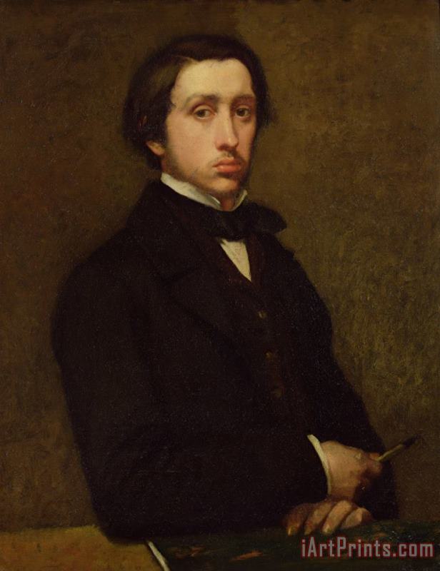 Self portrait painting - Edgar Degas Self portrait Art Print