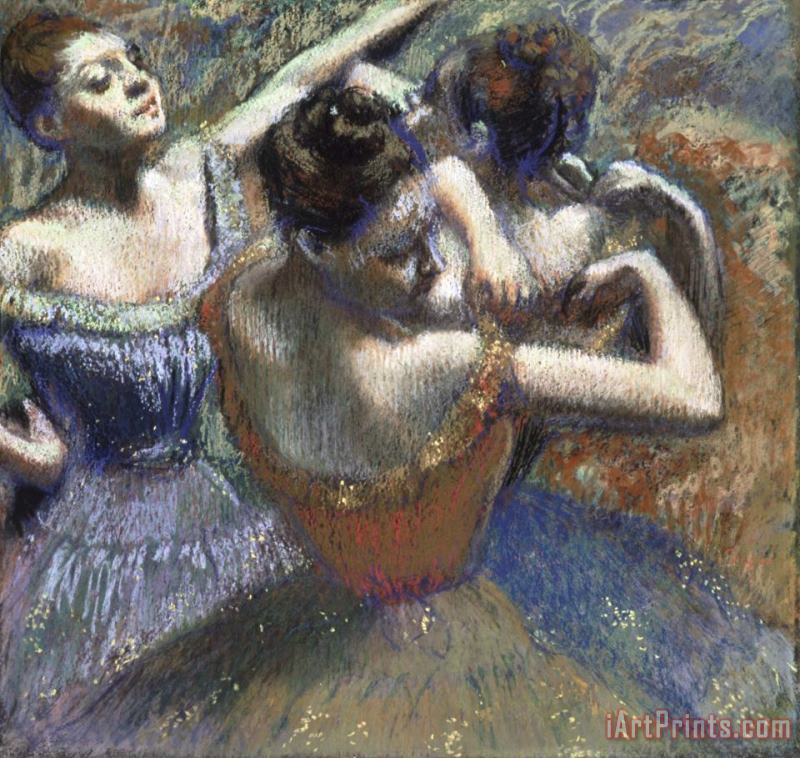 The Dancers painting - Edgar Degas The Dancers Art Print