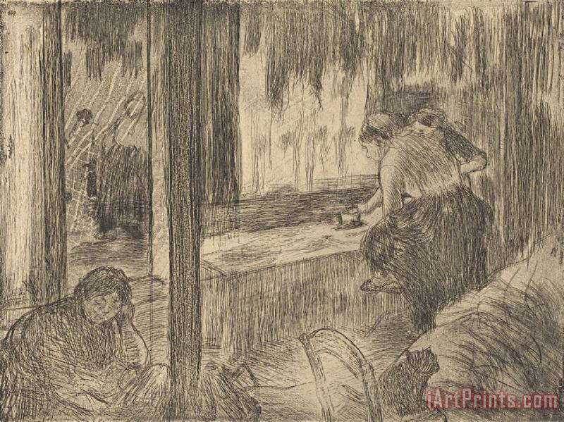 The Laundresses (les Blanchisseuses (la Repassage)) painting - Edgar Degas The Laundresses (les Blanchisseuses (la Repassage)) Art Print