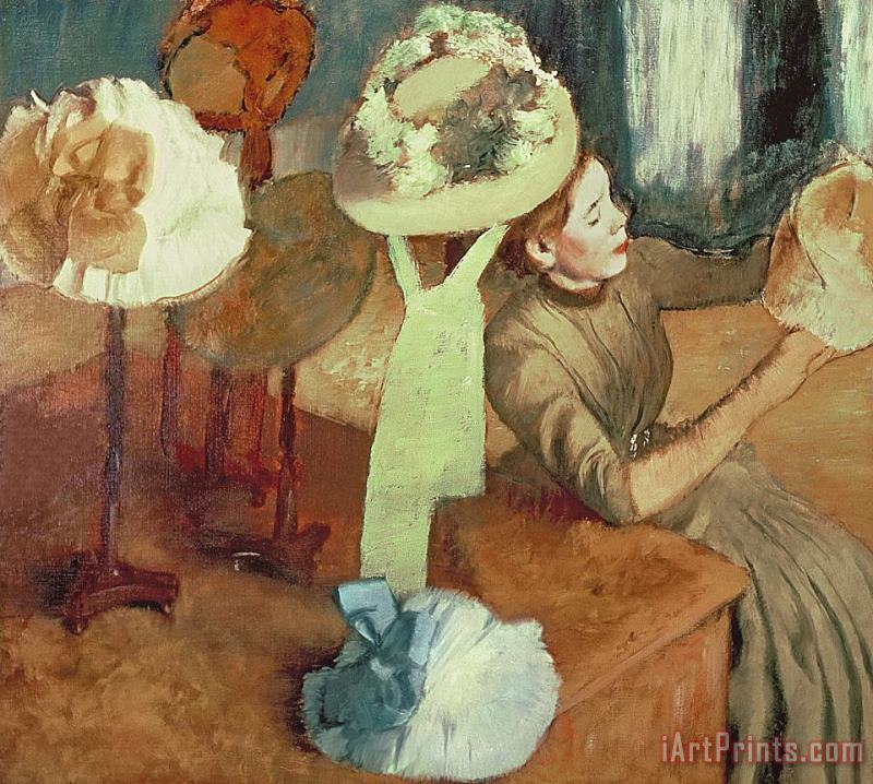 The Millinery Shop painting - Edgar Degas The Millinery Shop Art Print