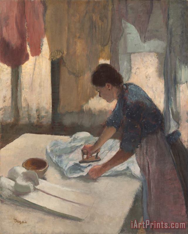 Edgar Degas Woman Ironing Art Print