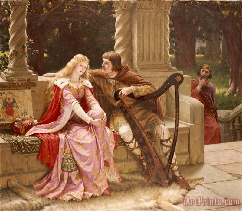 Edmund Blair Leighton The End of the Song Art Painting