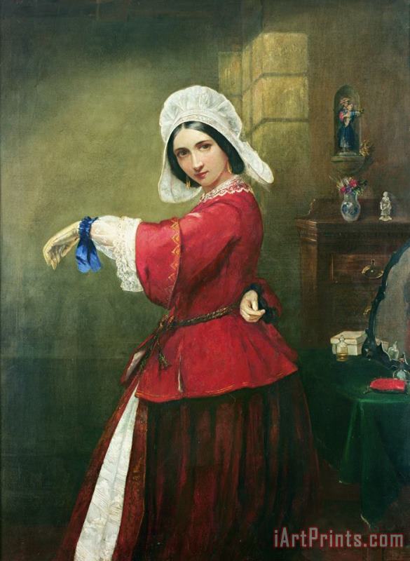 Edmund Harris Harden Lady in French Costume Art Print