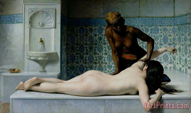 Edouard Debat Ponsan The Massage Art Painting
