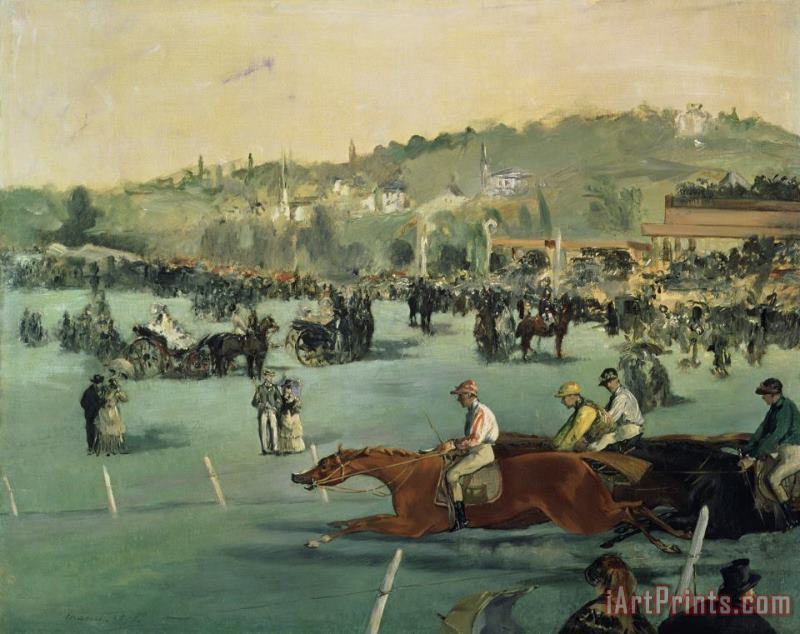 Edouard Manet Horse Racing Art Print