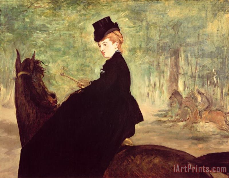 The Horsewoman painting - Edouard Manet The Horsewoman Art Print