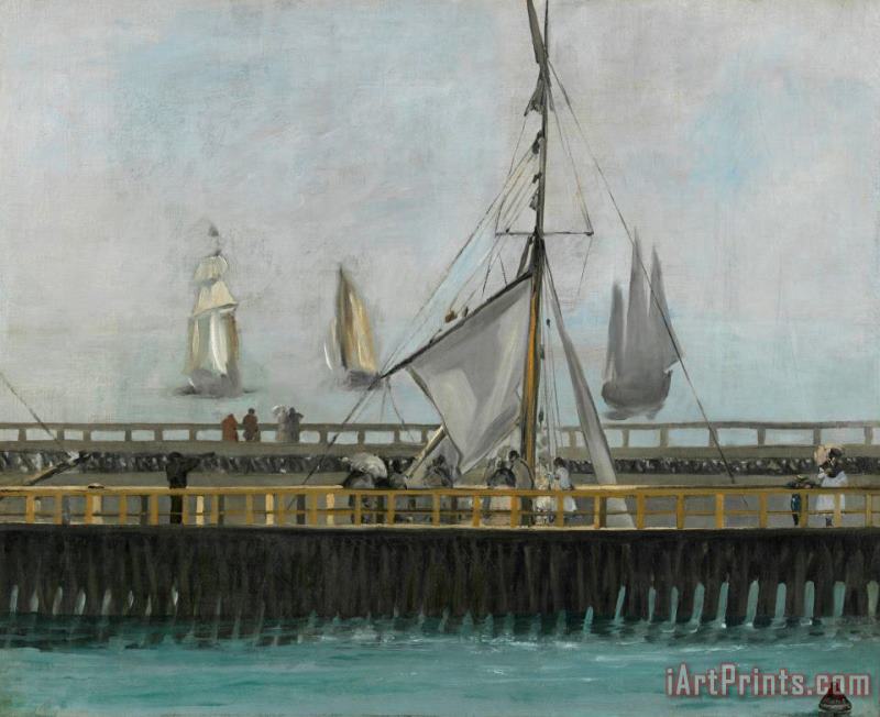 The Jetty of Boulogne Sur Mer painting - Edouard Manet The Jetty of Boulogne Sur Mer Art Print